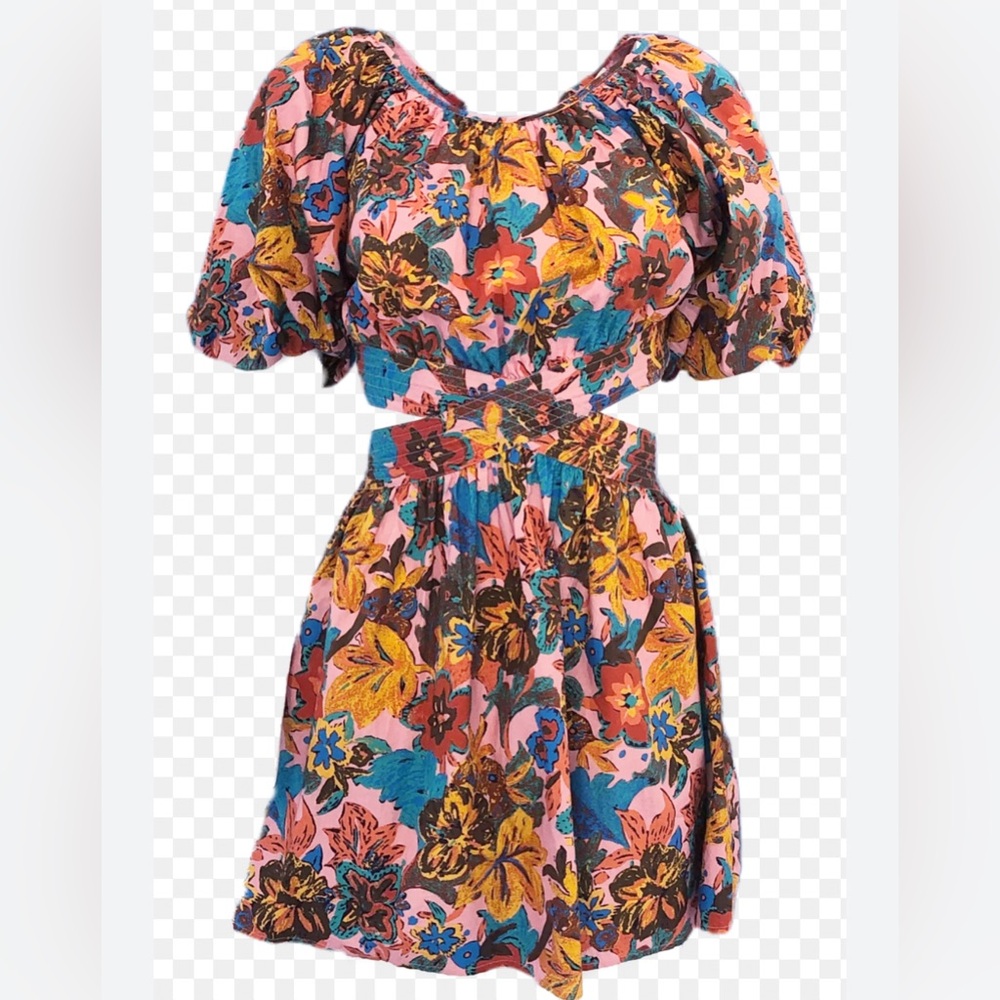 Love the Label Arya Dress, Britney Pink Print - XS